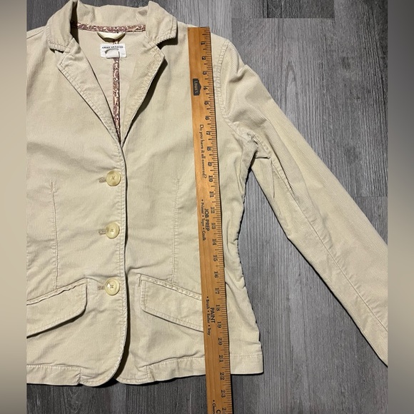 American Eagle Outfitters Beige/Khaki Button Up Blazer-Women’s Sz Medium Stretch - Picture 7 of 13